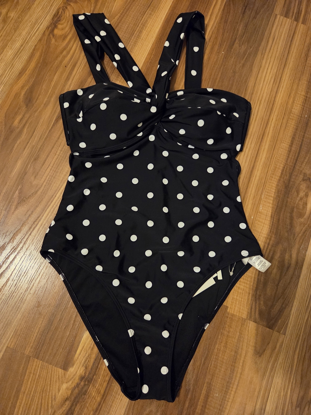 Milly Black and White Polka Dot One-Piece Swimsuit
